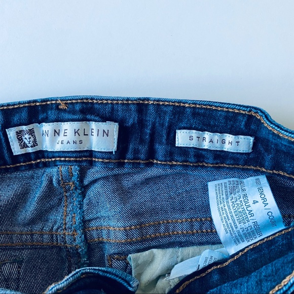 Anne Klein Straight Blue Jeans - Picture 4 of 8